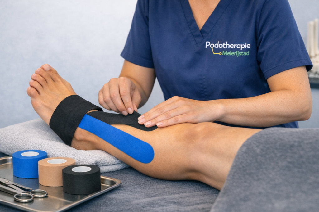 Taping van voet
